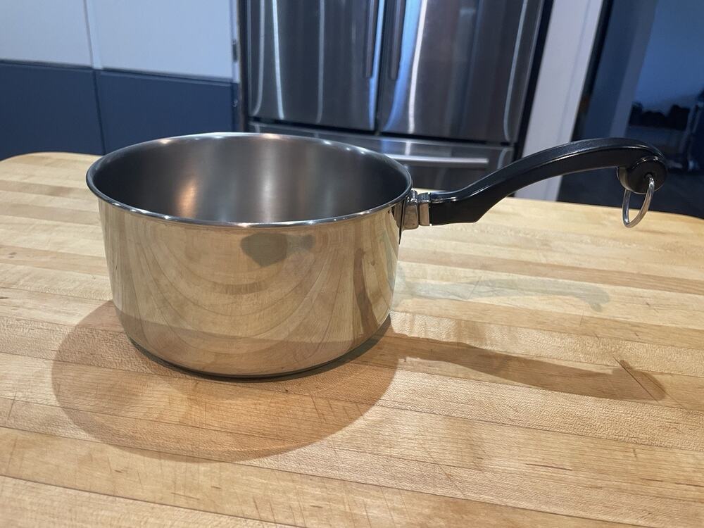 Farberware Stainless Steel Aluminum Clad 2 Quart Saucepan No Lid PV Vintage USA